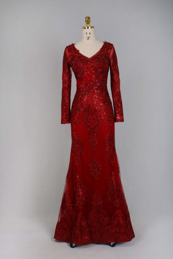 Elegant Sequin Evening Gown – TL-68 - Image 2