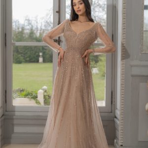 Royal Sparkle Tulle Wedding Gown – 6565