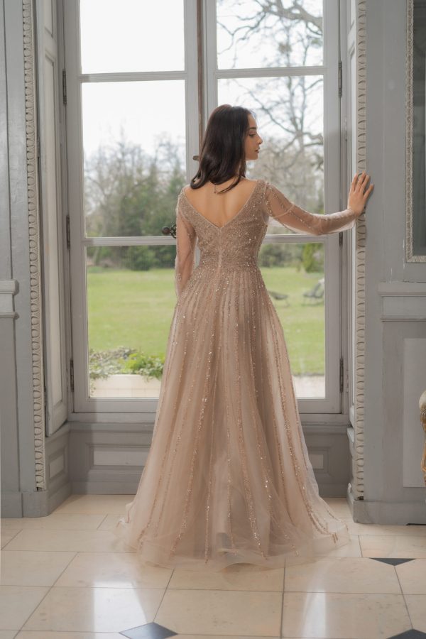 Royal Sparkle Tulle Wedding Gown – 6565 - Image 2