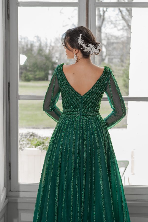 Royal Sparkle Tulle Wedding Gown – 6565 - Image 6