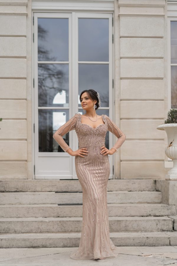 Sculpted Grace Evening Gown – Ref. 6564 - Image 3