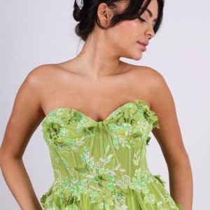 Elegant Strapless Evening Gown - Multiple Colors (TL0807)