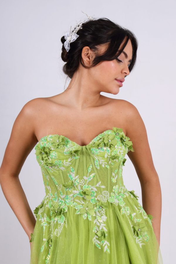 Elegant Strapless Evening Gown - Multiple Colors (TL0807)