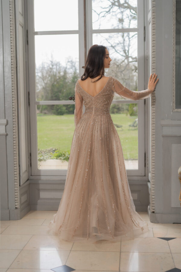 royal sparkle tulle wedding gown – 6565