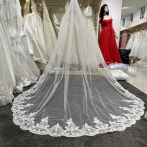 ivoire voile – elegant fabric for wedding dress (vl3840 4m)