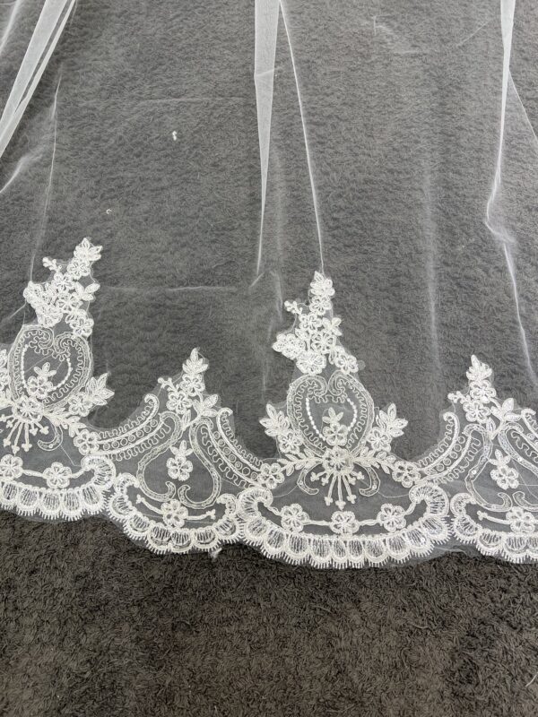ivoire voile – elegant fabric for wedding dress (vl3840 4m)
