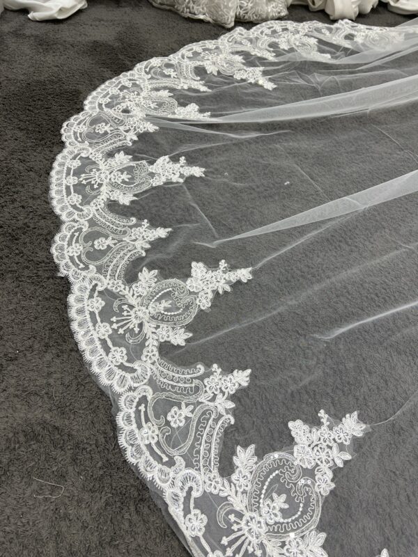 ivoire voile – elegant fabric for wedding dress (vl3840 4m)