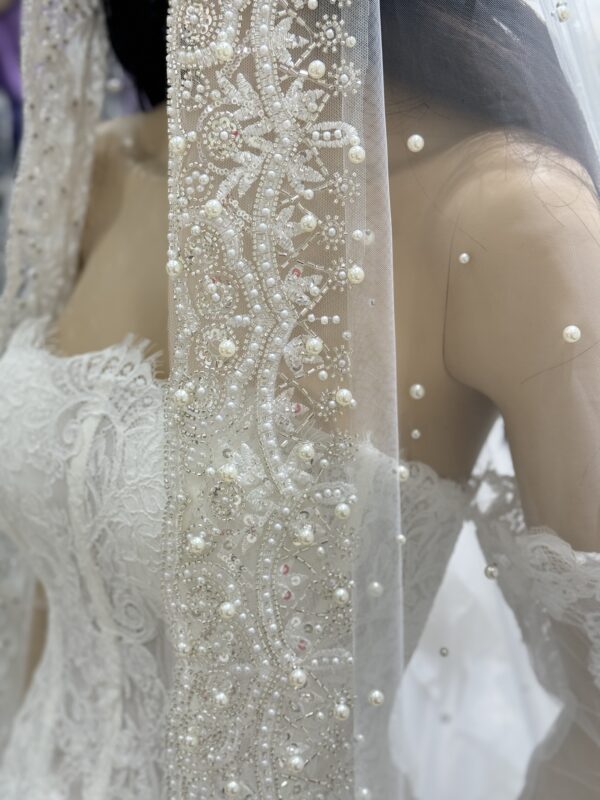 ivoire voile – luxury wedding dress fabric (vl5930 – 3m)