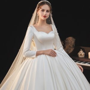 ivoire voile – premium wedding dress fabric (vl4930)
