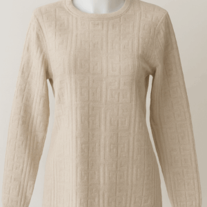 women’s embossed knit sweater