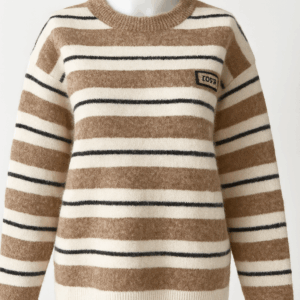 soft striped cozy knit sweater