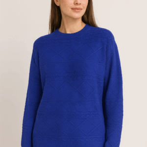 textured knit sweater